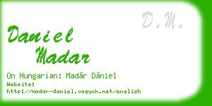 daniel madar business card